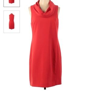 Jcrew sleeveless red dress